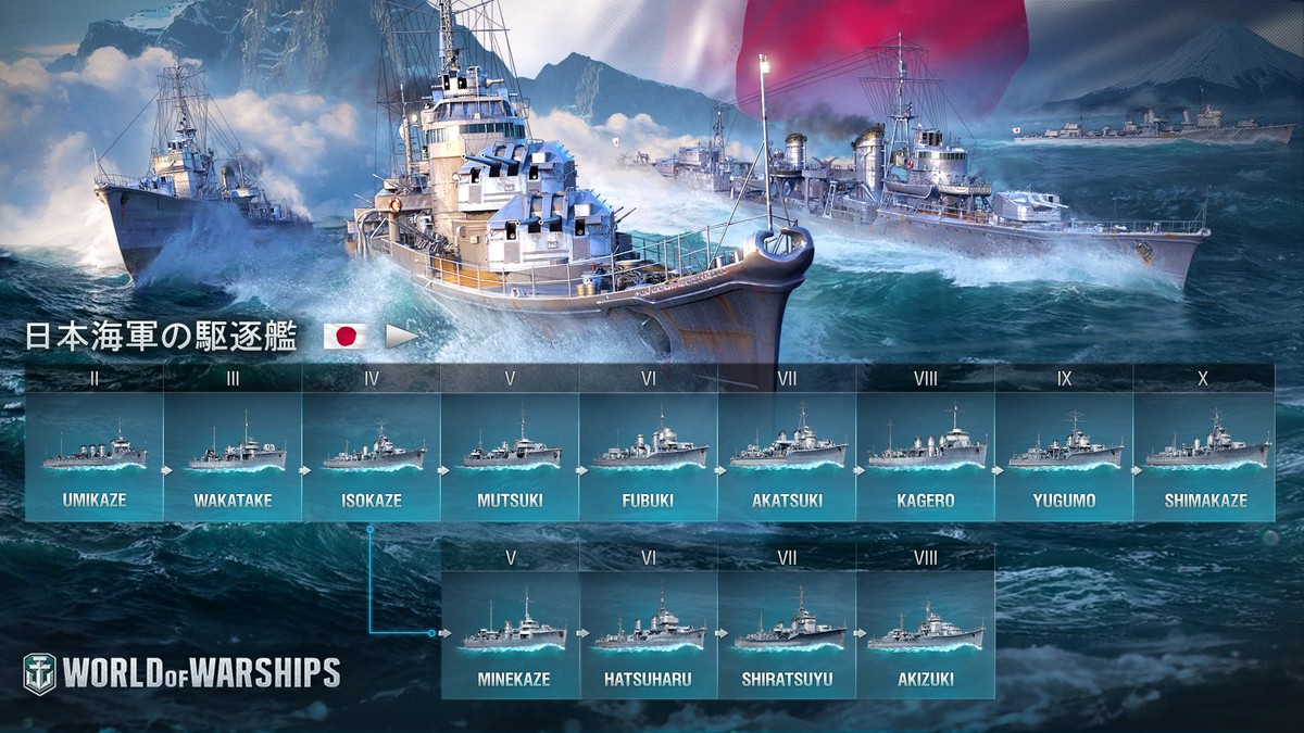 日本駆逐艦: 出航準備完了! | World of Warships