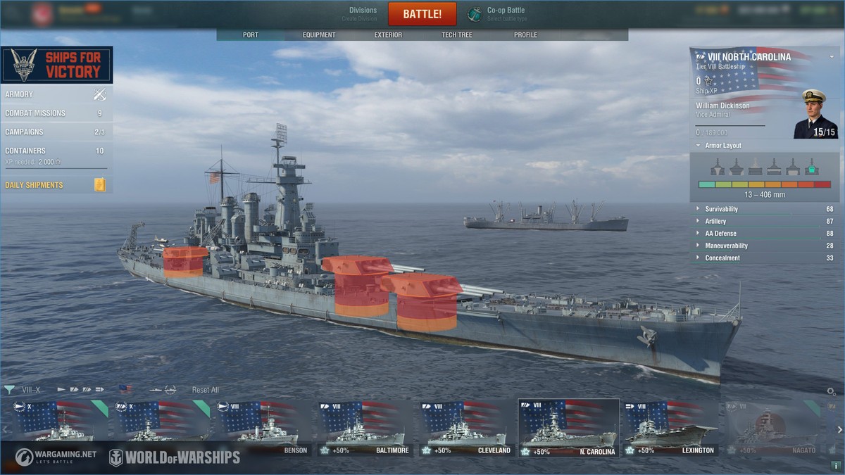 アップデート 0 9 9 アメリカ戦艦のアーリーアクセス World Of Warships