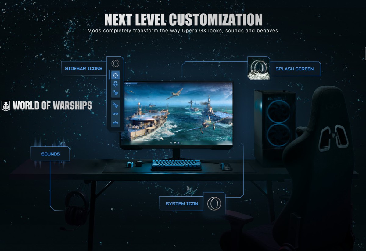 Naveguen por la web como un auténtico Capitán con el mod de WoWS x