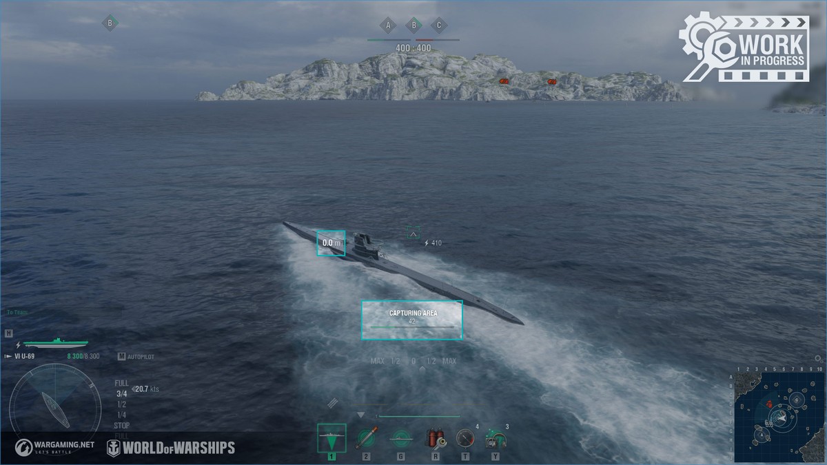 潜水艦のテスト World Of Warships