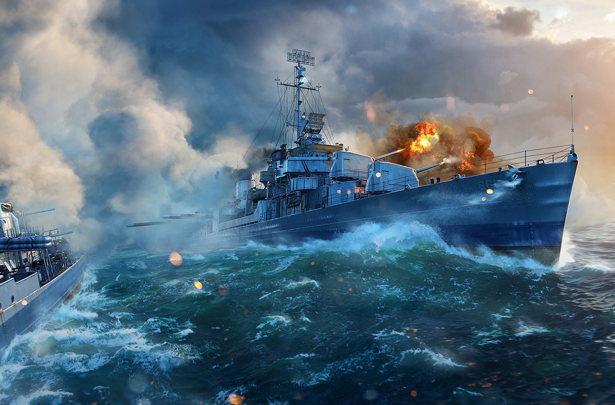 プレミアムショップ アメリカ駆逐艦 Kidd World Of Warships